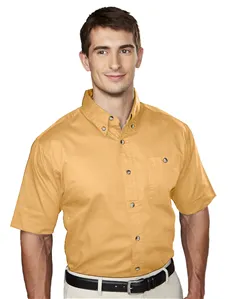 Tri-Mountain 808 Men cotton short sleeve twill shirt.