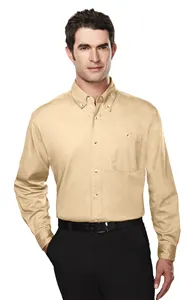 Tri-Mountain 810 Men cotton long sleeve twill shirt.
