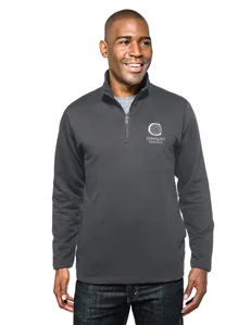 Tri-Mountain F581 Men 8.6 oz 60% cotton/40% polyester 1/4-zip pullover sweatshirt.