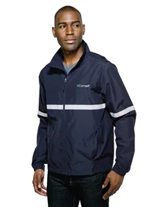 Tri-Mountain J1735 Men lightweight jacket features a shell of windproof/water-resistant polyester.
