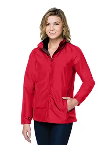 Tri-Mountain JL8885 Women 3-in-1 jacket features a shell constructed of windproof/water-resistant polyester