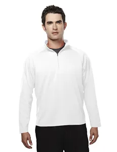 Tri-Mountain Performance 655 Men Poly UltraCool pique 1/4 zip pullover shirt.