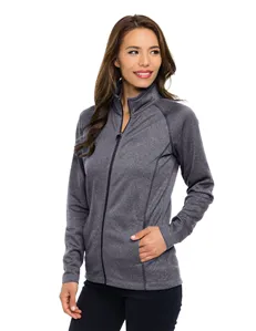 Tri-Mountain Performance FL7370 Women 100% polyester full zip jacket