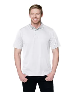 Tri-Mountain Performance K020 Men 100% Polyester Knit S/S Golf Shirt