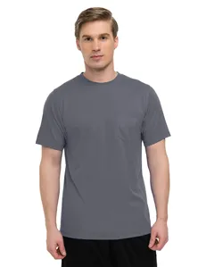 Tri-Mountain Performance K020PCN 5 oz. 100% polyester mini-pique pocketed short sleeve crewneck shirt w/ UltraCoolA moisture-wicking