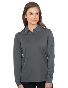 Tri-Mountain Performance KL030LS Womens L/S Snag-Resistant Polo