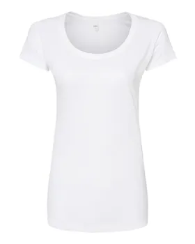 Tultex 243 Womens Poly-Rich Scoop Neck T-Shirt
