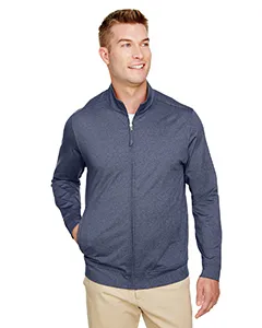 UltraClub UC400 Mens Navigator Heather Performance Full-Zip