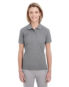 UC100W UltraClub Womens Heathered Pique Polo