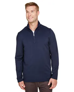 UltraClub UC792 Mens Coastal Pique Fleece Quarter-Zip