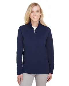 UltraClub UC792W Womens Coastal Pique Fleece Quarter-Zip