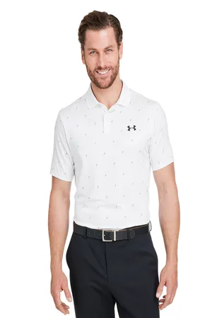 Under Armour 1377377 Mens 3.0 Printed Performance Polo