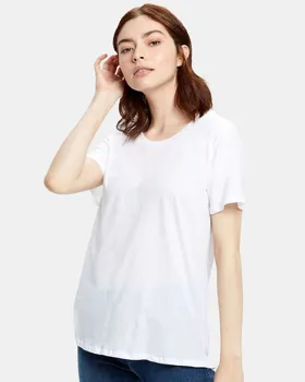 US Blanks US115 Ladies Short-Sleeve Loose Fit Boyfriend Tee