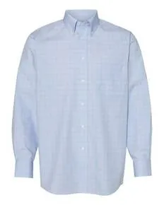 Van Heusen 13V0467 Blue Suitings Non-Iron Patterned Shirt