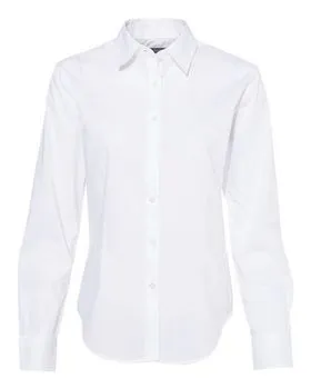 Van Heusen 13V5053 Womens Cotton/Poly Solid Point Collar Shirt