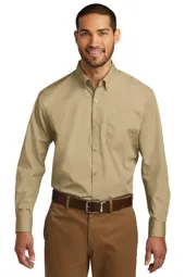 Port Authority W100 Long Sleeve Carefree Poplin Shirt