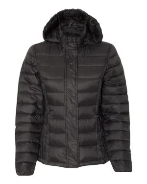 Weatherproof 17602W Womens 32 Degrees Hooded Packable Down Jacket