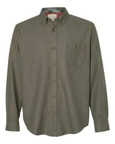 Weatherproof 198306 Vintage Brushed Flannel Solid Shirt