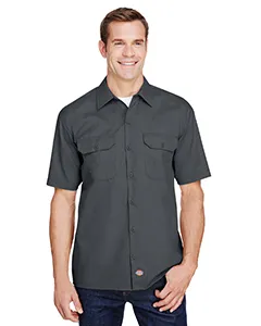 Dickies WS675 Mens FLEX Short-Sleeve Twill Work Shirt
