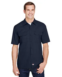 WS675 Dickies Mens FLEX Short-Sleeve Twill Work Shirt