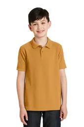 Port Authority Y500 Youth Silk Touch Polo.