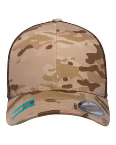 YP Classics 6511MC Adult Flexfit? Multicam? Trucker Mesh Cap