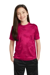 Sport-Tek YST370 Youth CamoHex Tee.