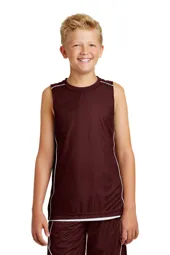 Sport-Tek YT555 Youth PosiCharge Mesh Reversible Sleeveless Tee.