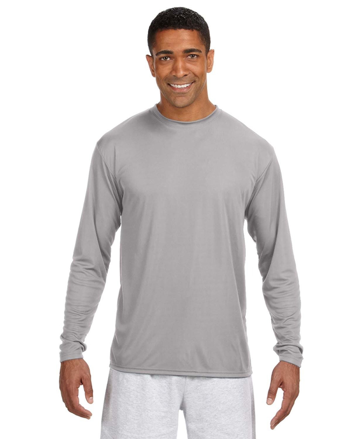 ApparelBus - A4 N3165 Men's Cooling Performance Long Sleeve T-Shirt